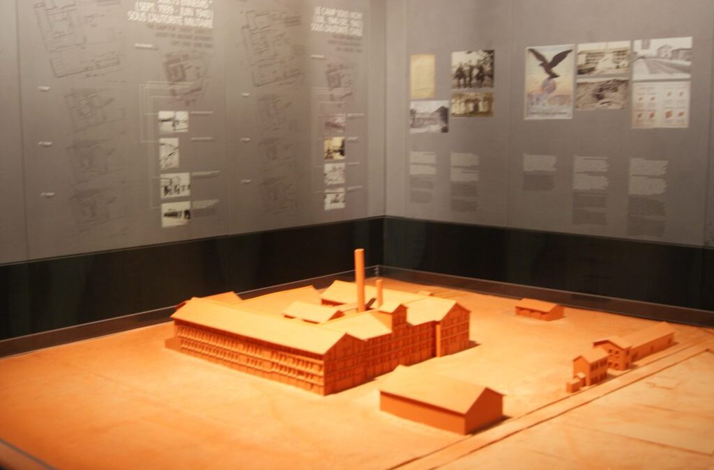 Maquette du Camp des Milles exposée dans le parcours de visite