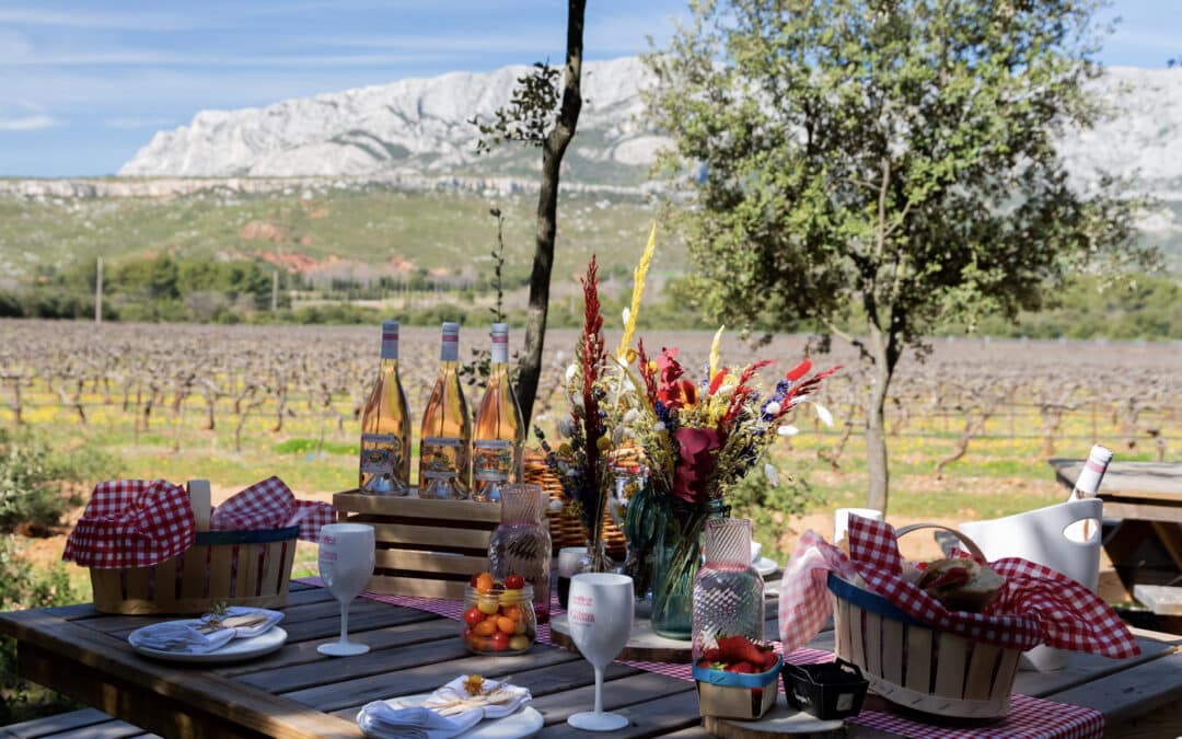Pique-nique au pied de la Sainte-Victoire grâce au Château Gassier