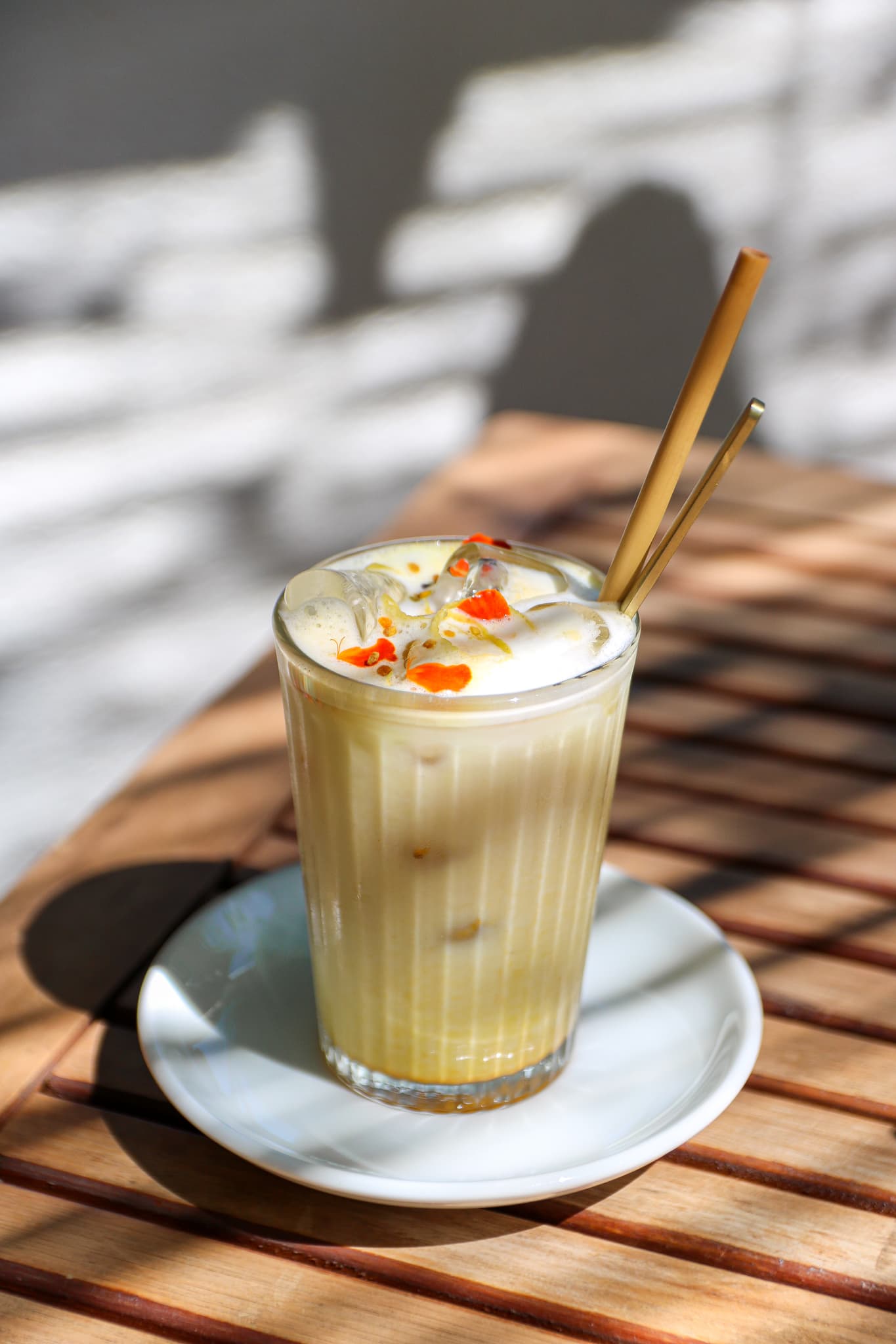 Boisson glacée au Nusa Café, coffee shop bio de Digne-les-Bains