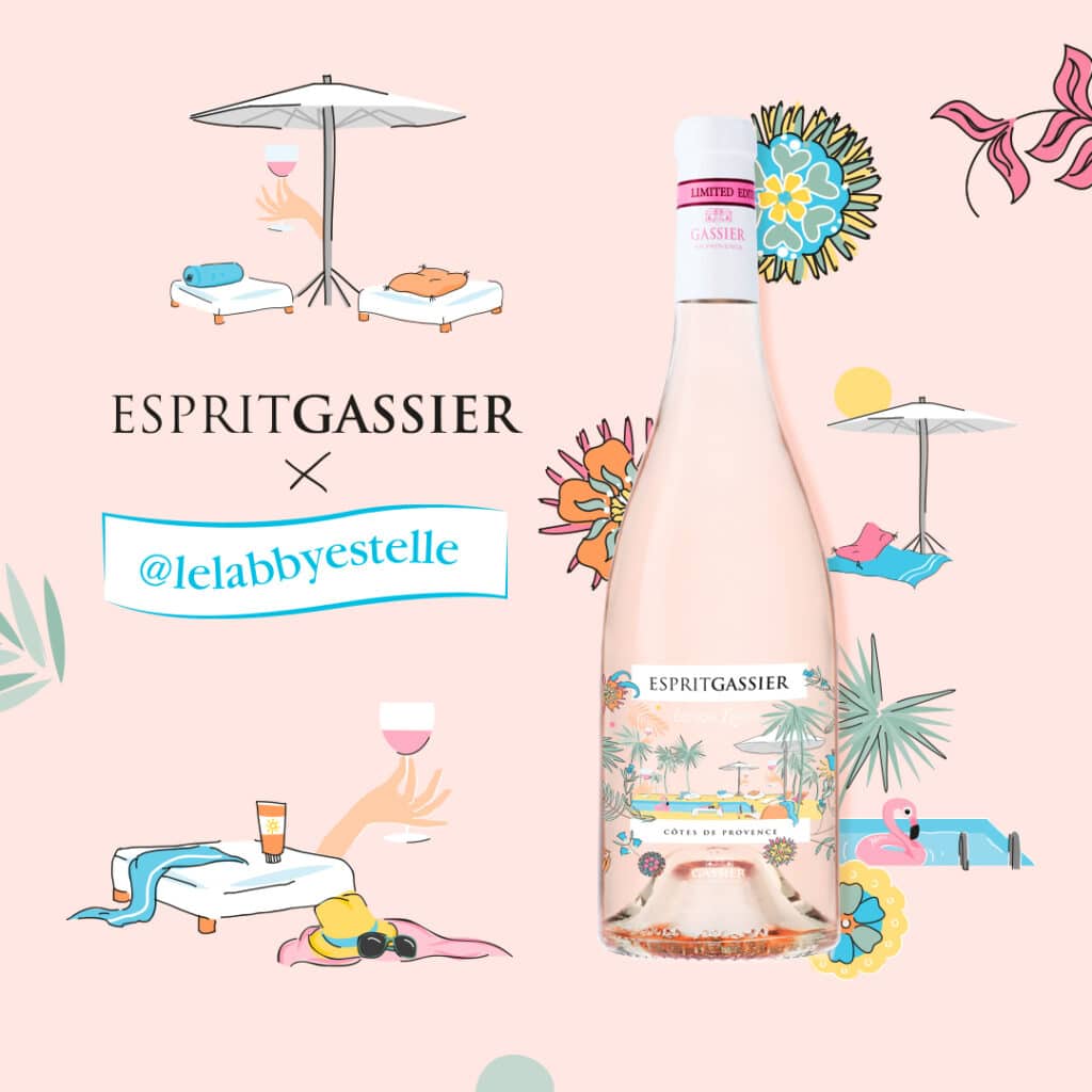 Collaboration Château Gassier x Le Lab' by Estelle